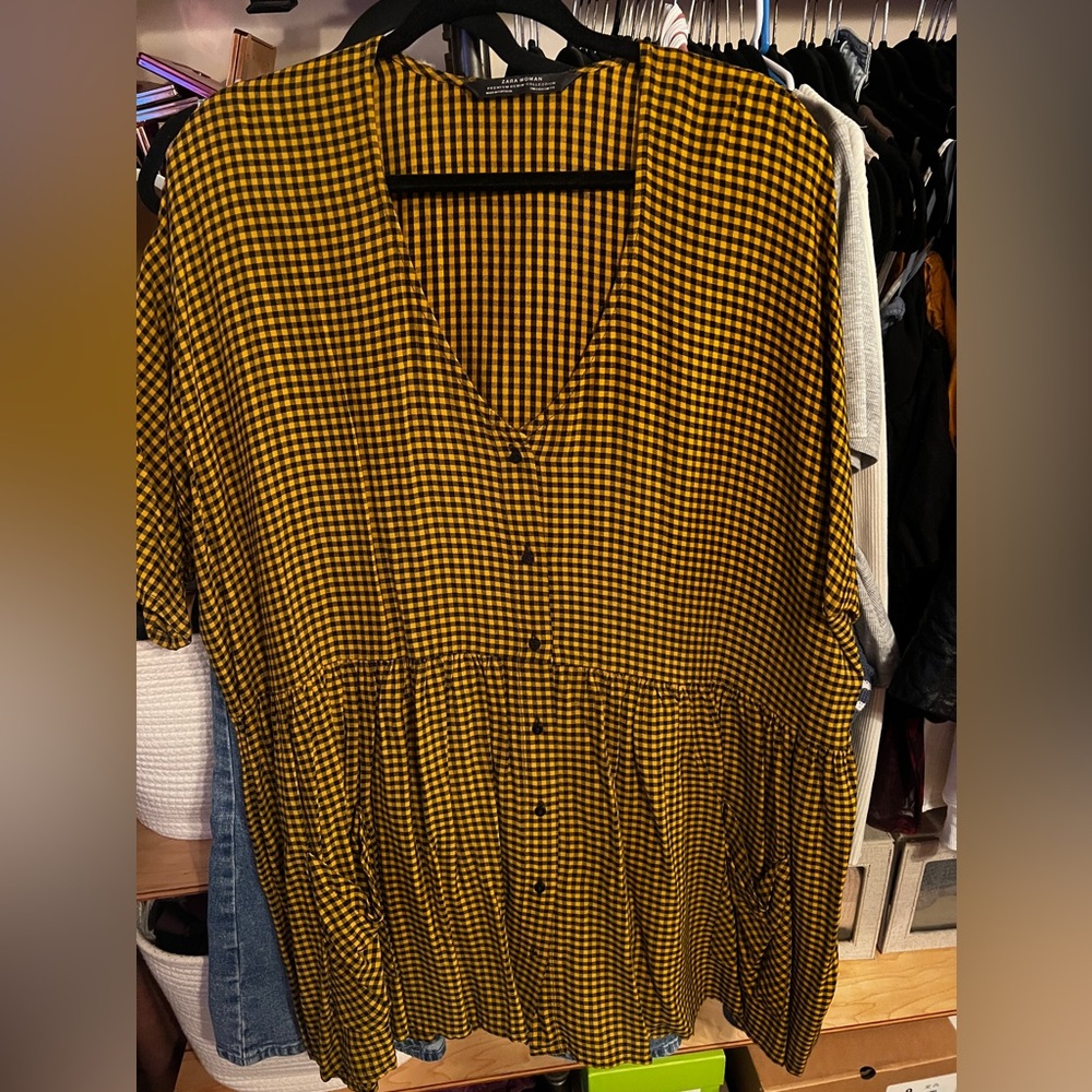 Zara Cindy Oversized Dress Sz Small